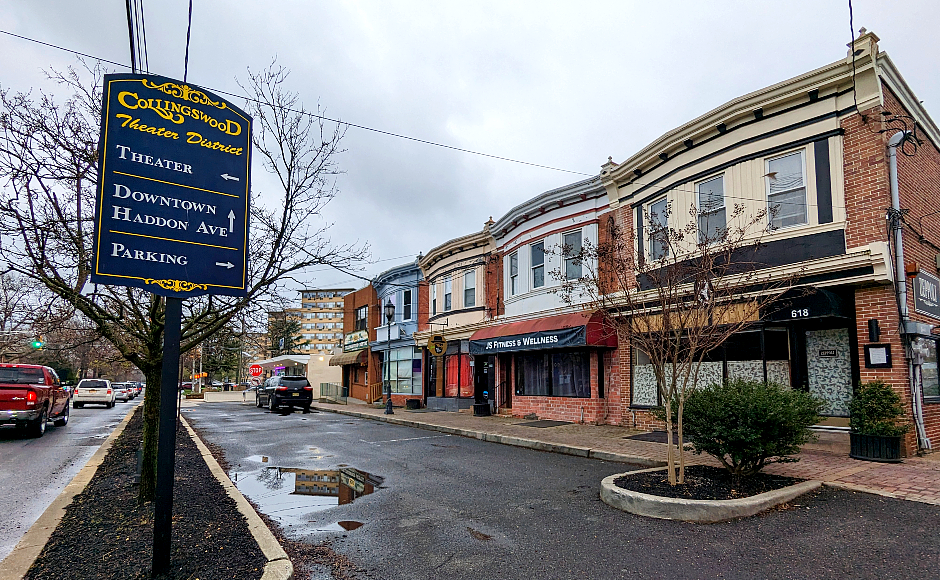 The theater district in Collingswood, NJ where we offer Home Cleaning Services