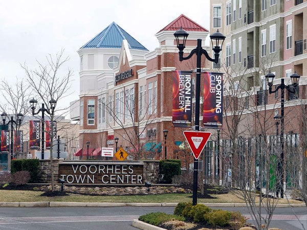 The Lovely Voorhees Town Center nearby where Tina's Clean Team Cleans Voorheees NJ home cleans